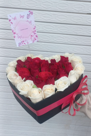 Corazón de rosas R 126